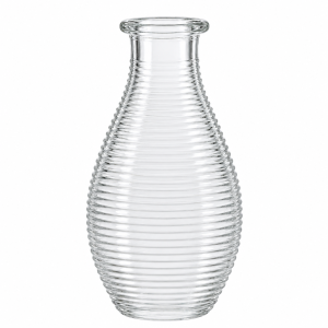 Parallel Texture Glass Vase - 14cm