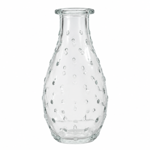 Dot Texture Glass Vase - 14cm