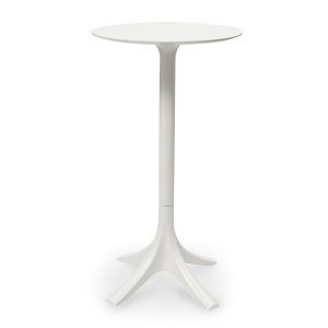 60cm White Cocktail Leaner